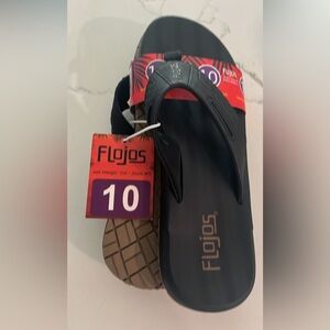 Mens sz 10 memory foam flojos sandal - brand new w/tags